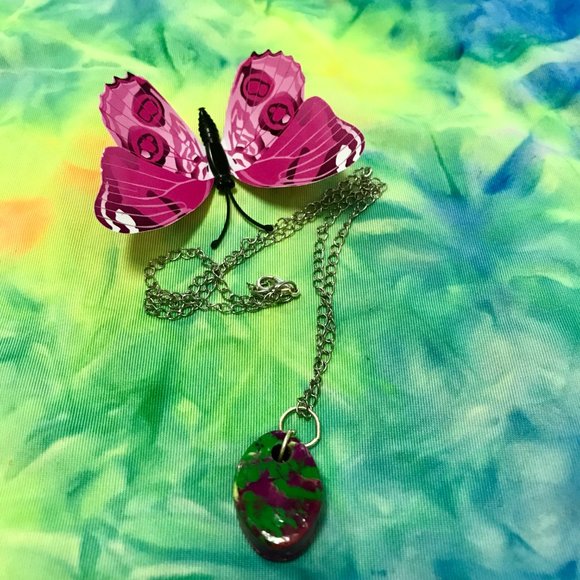 Reversible Unique Rare Vintage Boho One of a Kind Handmade Necklace - Picture 4 of 16